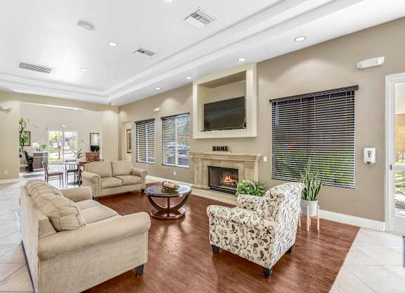 Spacious Living Room at River Run Apartments, Corona, CA