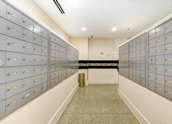 Mailroom at Lincoln Park Plaza Apartments, Chicago, Illinois