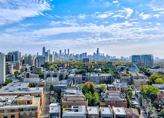 Cityscape at Lincoln Park Plaza Apartments, Chicago