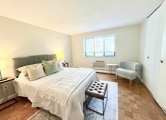 Modern Bedroom at Morton Village Apartments, Mattapan, MA