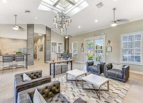 Clubhouse Living Room at Saxon Trace, Orange City