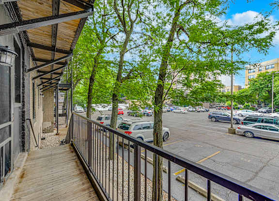 Outdoor Balcony at Scotland Yard Apartments, Chicago