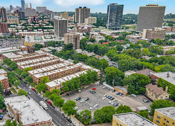 Aerial View Of Property at Scotland Yard Apartments, Chicago, IL, 60613