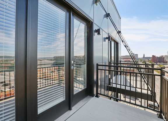 Private balcony at Contrast OTR