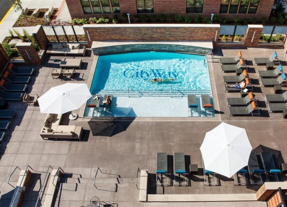 Aerial View Of Pool at CityWay, Indianapolis
