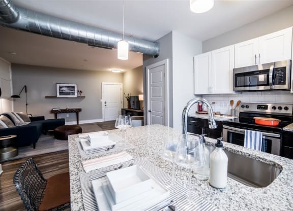 Granite Countertop Kitchen at CityWay, Indianapolis