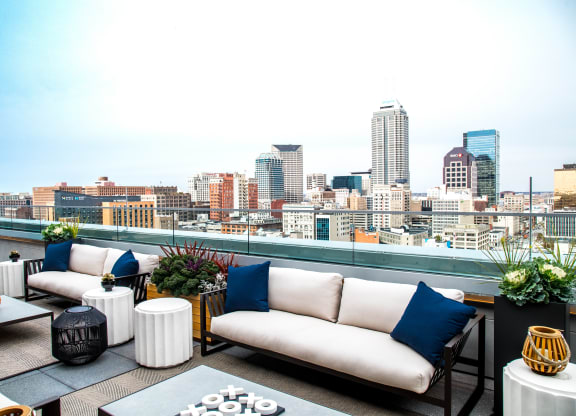 Enjoy Your Evenings In Rooftop Terrace Area at CityWay, Indiana, 46204