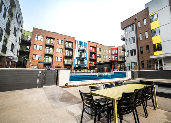 Outdoor Sitting Area at CityWay, Indianapolis, 46204