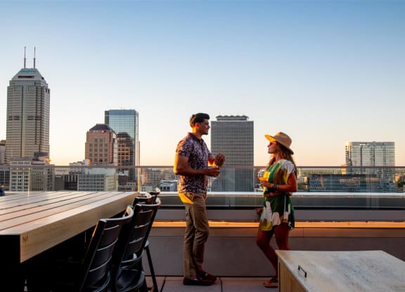 Access to Rooftop Lounge and Outdoor Deck at CityWay, Indianapolis, 46204
