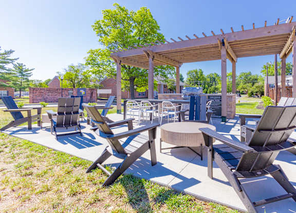 Outdoor Grill With Intimate Seating Area at Governor Square Apartments, Carmel, IN