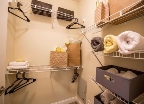 Large Closets in Bedrooms, at Buckingham Monon Living, Indiana, 46220