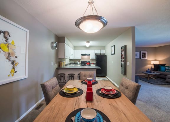 Dining Room and Kitchen View at Gramercy, Indiana