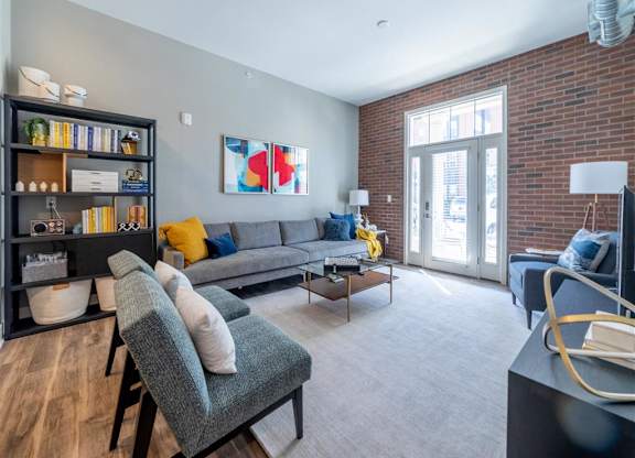 Modern Living Area at The Foundry, South Bend Indiana