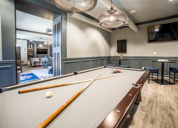 Billiards Table In Clubhouse at Providence at Old Meridian, Indiana, 46032