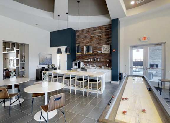 clubhouse with amenities at Echo Park at Perry Crossing Apartments, Plainfield, IN, 46168