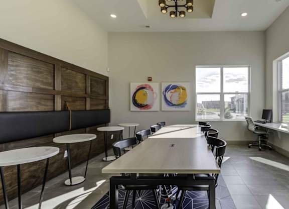 Conference room at Echo Park at Perry Crossing Apartments, Indiana, 46168