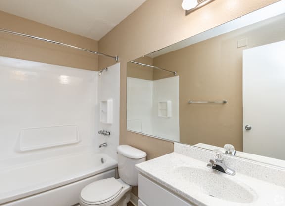 A Bathroom with a Toilet sit at 215 Bayview Apartments, San Rafael, 94901