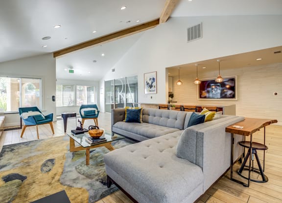 Clubhouse seating at BELLA VISTA AT HILLTOP, California