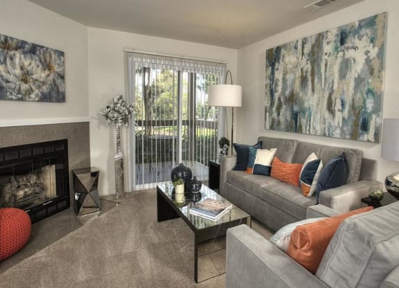  model living room at BELLA VISTA AT HILLTOP, Richmond, CA, 94806