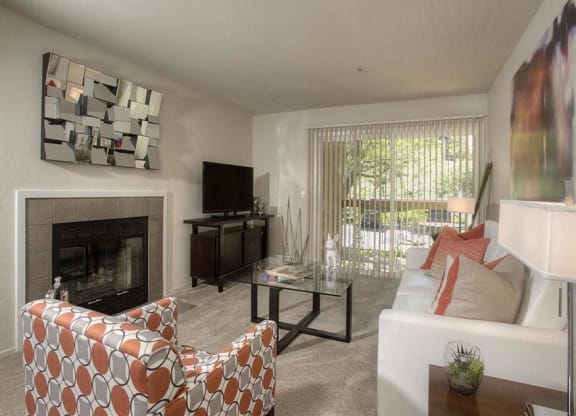 model living room at BELLA VISTA AT HILLTOP, Richmond, 94806