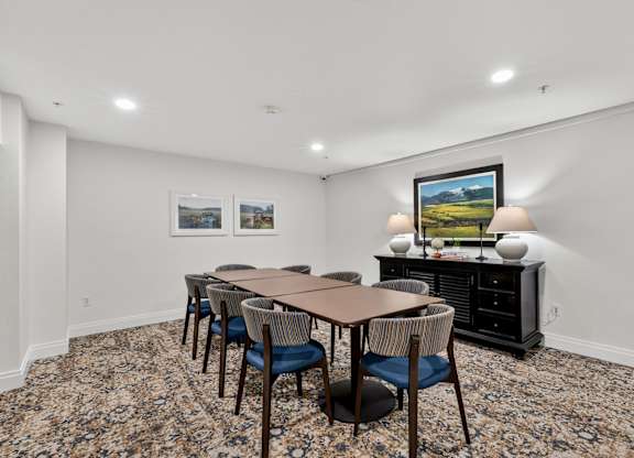 Conference Room at Vintage at Marine View Senior 55+ Apartments, Washington, 98201