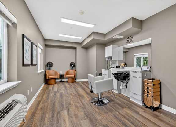 Salon at Vintage at Marine View Senior 55+ Apartments, Everett, WA, 98201