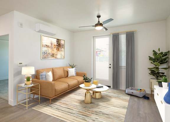 Living Room Interior at 38° NORTH, Santa Rosa, California