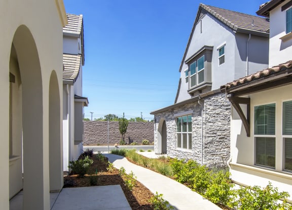 exterior patio at Crocker Village – Single Family Homes, Sacramento, 95818 ? 