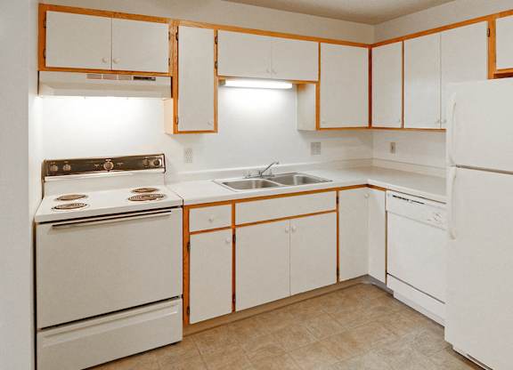white kitchen appliances