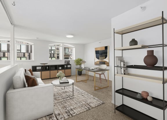 Uptown Lake second story loft