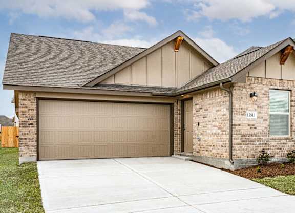 a house with a garage