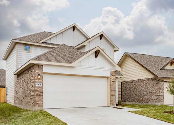 a home with a gray roof