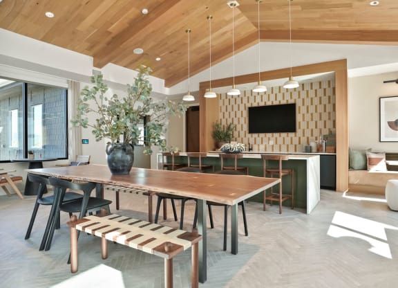 Clubhouse entertaining kitchen at Alana