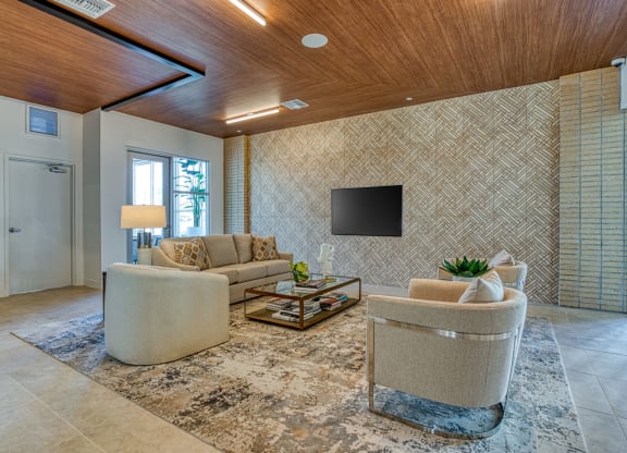South Scottsdale Apartments - Lucent Scottsdale - sitting area with TV