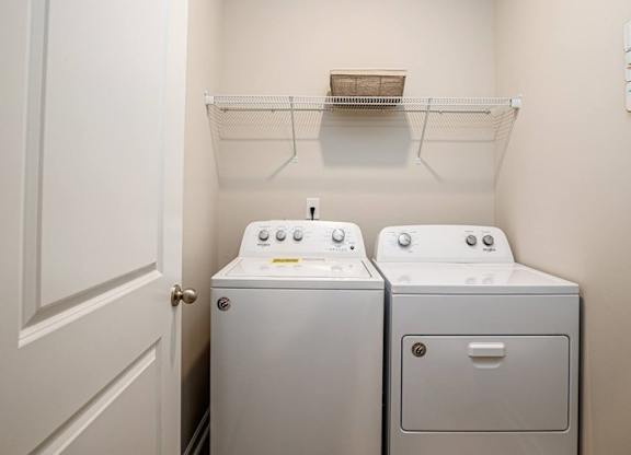Houses For Rent In Myrtle Beach, SC - The Palmer At Carolina Forest - Laundry Room With Full-Sized Washer And Dryer.