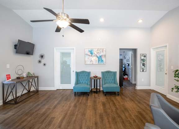 Inside leasing office at Belara Lakes apartments near Egypt Lake / Lowry Park in Tampa, Florida
