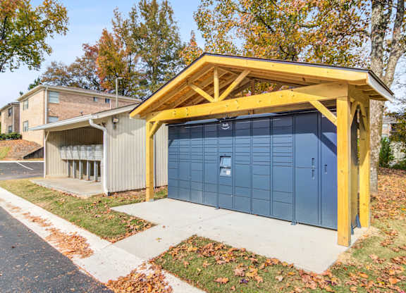 Designated package receiving area at Brookview apartments in Douglasville near Atlanta-Sandy Springs-Roswell metro