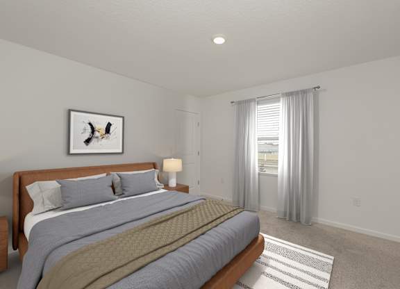 Homes in Ruskin, FL for rent - Ruskin Reserve Upstairs Bedroom with Window