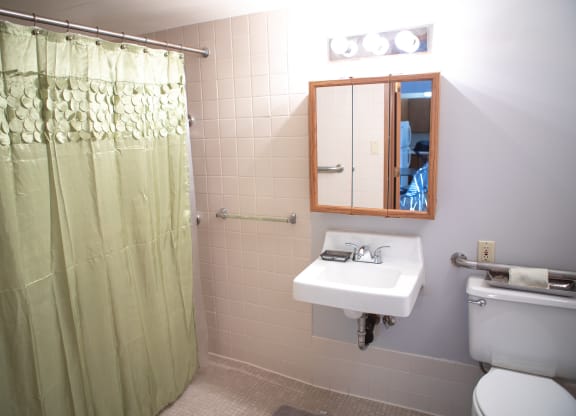 bathroom with shower