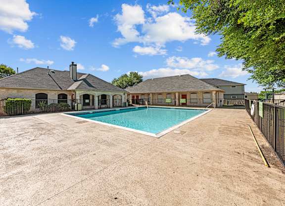 Resort-style swimming pool at Huntington Meadows Apartments in Austin, TX 78724, providing a relaxing outdoor amenity for residents near East Austin