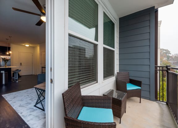private patios and balconies