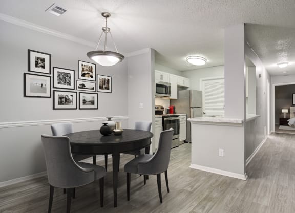 Forest Glen apartments in Austell, GA photo of dining room and kitchen