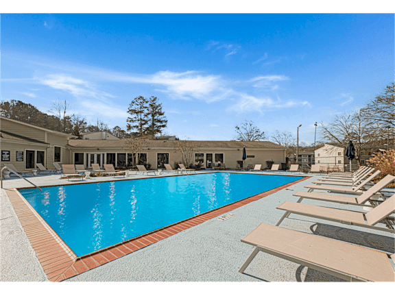 Resort-inspired pool at Springdale Glen, a pet-friendly community in Clarkston, GA, near Decatur