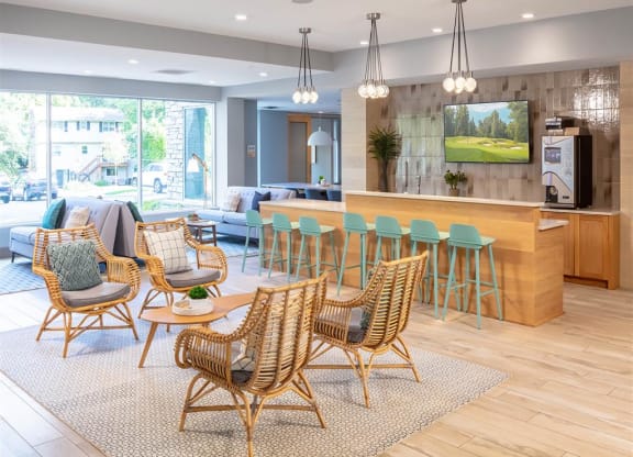 clubhouse lounge area