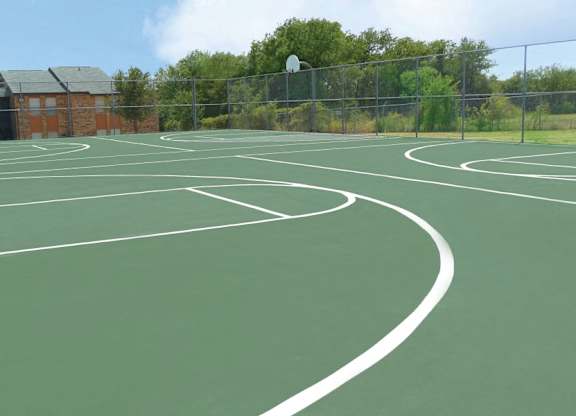 One-Bedroom Apartments In Fort Worth, TX - Monarch Pass - Gated Outdoor Basketball Courts.