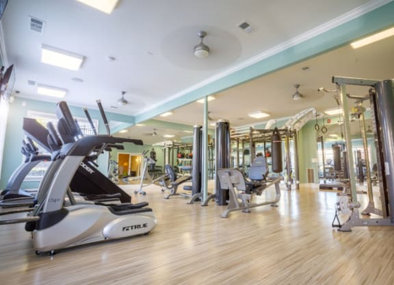 The Asher at Sugarloaf apartments in Lawrenceville Georgia photo of fitness center