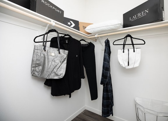 Walk-in closet in modern home for rent North Las Vegas