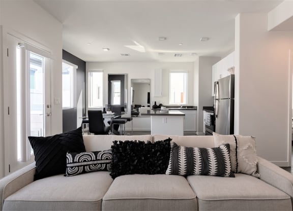 living room with open layout in North Las Vegas home for rent
