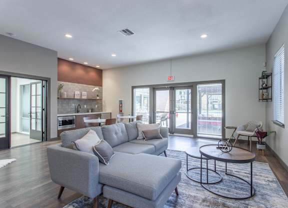 Spacious Living Room at MonteVista Apartments, Beaverton, Oregon