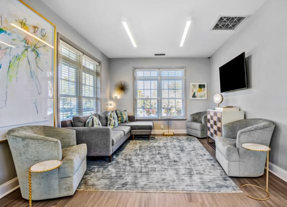 Reserve at Providence Charlotte NC photo of living room with hardwood flooring